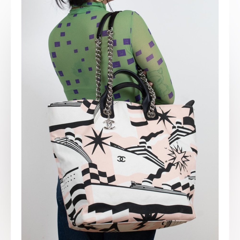 CHANEL Authentic Cruise Collection La Pausa two-way Travel Tote bag 2019